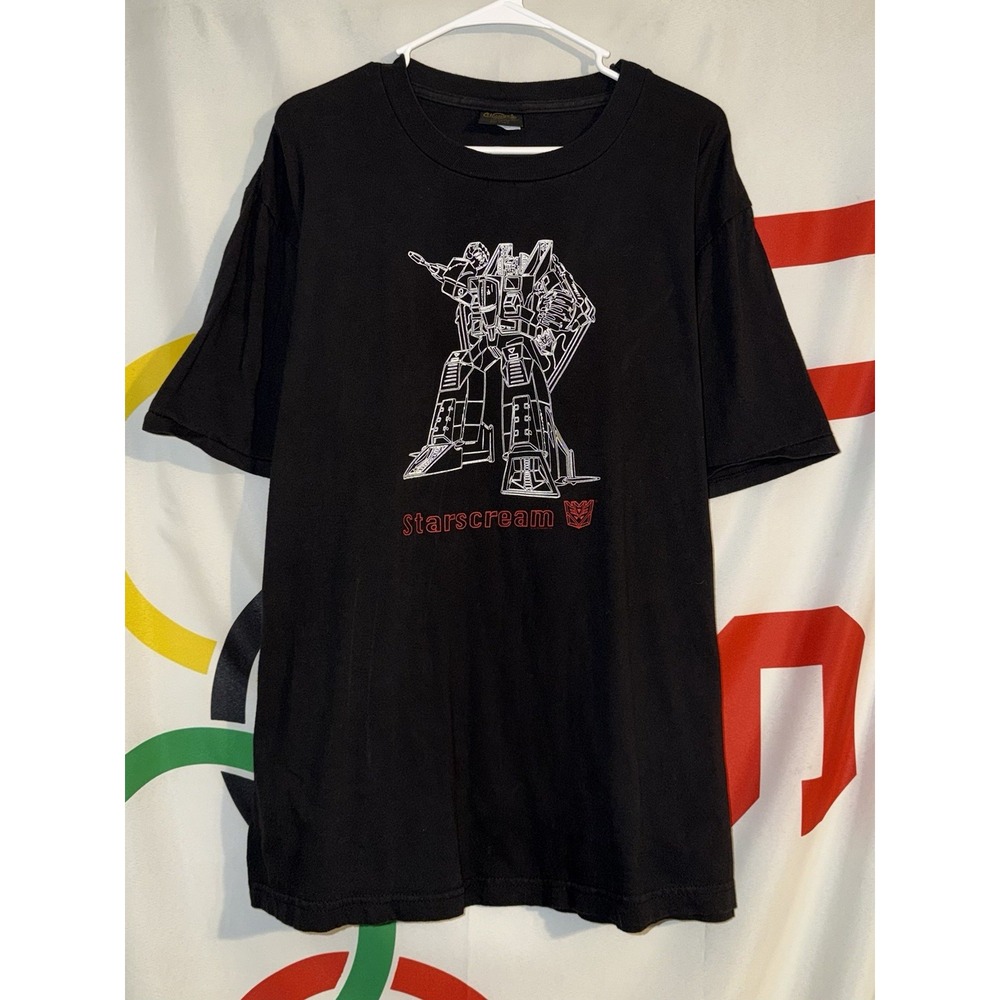 Vintage Transformers Starscream T Shirt XL Changes Tag Decepticon 90s